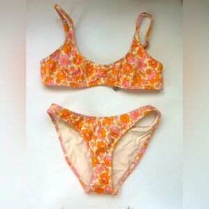 floral printed triangl bikini